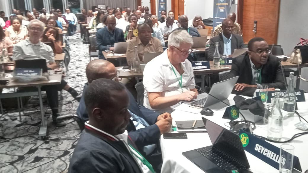Part of the team of climate experts from SADC countries during yesterday’s last day of the 32nd Southern African Regional Climate Outlook Forum. 
